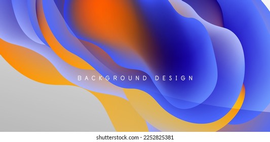 Fluid waves abstract background for covers, templates, flyers, placards, brochures, banners