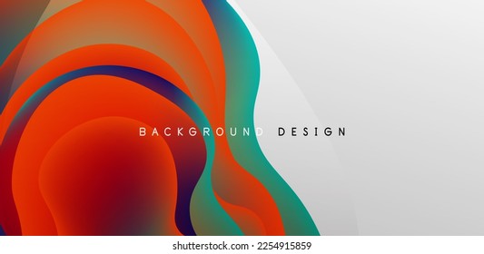 Flüssigkeitswellen abstrakter Hintergrund für Cover, Vorlagen, Flyer, Plakate, Broschüren, Banner