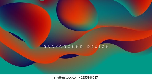 Fluid waves abstract background for covers, templates, flyers, placards, brochures, banners