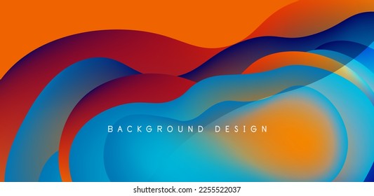 Fluid waves abstract background for covers, templates, flyers, placards, brochures, banners