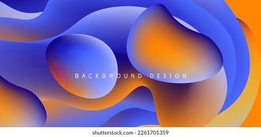 Fluid waves abstract background for covers, templates, flyers, placards, brochures, banners