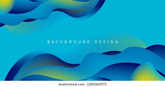 Flüssigkeitswellen abstrakter Hintergrund für Cover, Vorlagen, Flyer, Plakate, Broschüren, Banner