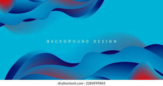 Fluid waves abstract background for covers, templates, flyers, placards, brochures, banners
