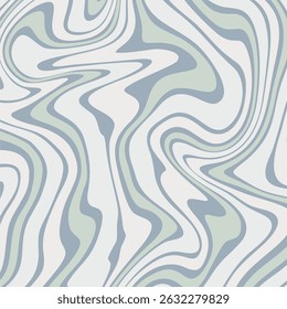 a fluid, wavy, abstract pattern in soft tones of muted green, gray, and white, resembling marbled or psychedelic art.