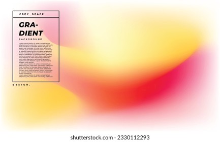 Espacio de copia de la plantilla de fondo de malla de gradiente de color fluido y ondulado. Diseño dinámico de fondo de colores vibrantes para afiches, banner, página de inicio, folleto, revista o portada.