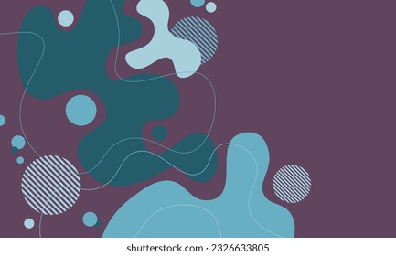 Fluid wavy colorfull spots background. Abstract background. Vector illustration.