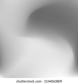 Fluid Wavy Liquid Water Background. Silver Sky Grey Soft Curve Gradient Background. Aluminium Calm Dynamic Monochromatic Curve Swirl Gradient Mesh. Metallic Dark Blurred Light Smooth Surface.