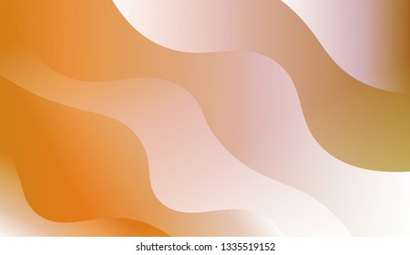 Fluid wavy shapes composition. Design with color of curves. Background for Wallpaper, Web Design, Brochure, Visit Card. Vector wave pattern for backgrounds. Colorful Gradient.