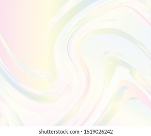 Fluid Wavy Twisted Shapes. Light gradient wallpaper. Abstract Poster. Colorful Geometric Background. Pale blue-pink pattern. Vector illustration
