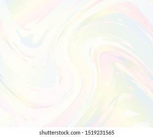 Fluid Wavy Twisted Shapes. Light gradient wallpaper. Abstract Poster. Colorful Geometric Background. Pale blue-pink pattern. Vector illustration