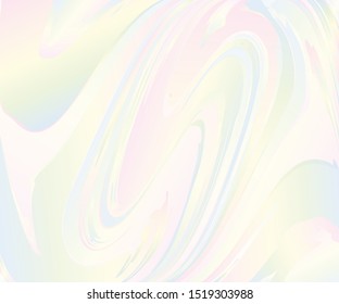 Fluid Wavy Twisted Shapes. Light gradient wallpaper. Abstract Poster. Colorful Geometric Background. Pale blue-pink pattern. Vector illustration