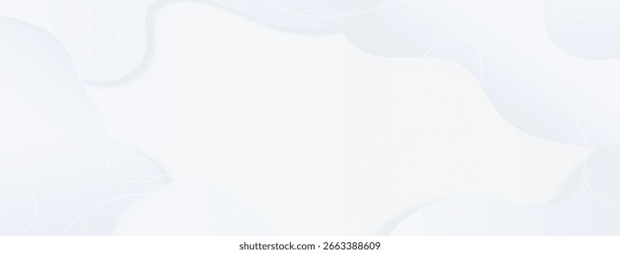 Fondo abstracto blanco fluido con movimiento orgánico y flujo natural perfecto para marcas de bienestar