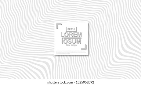 Fluid wide poster design with vibrant grey white wave shapes.Abstract grey white waves and lines pattern,website backgrounds,advertising,banner.Eps10 vector.Vector illustration.