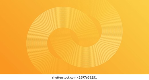 Fluid yellow gradient shapes composition. for presentation design. Vermilion base for website, print, base for banners