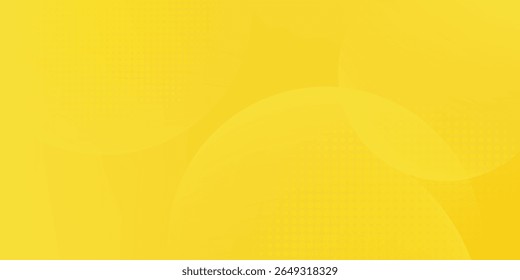 Fluid yellow gradient shapes composition