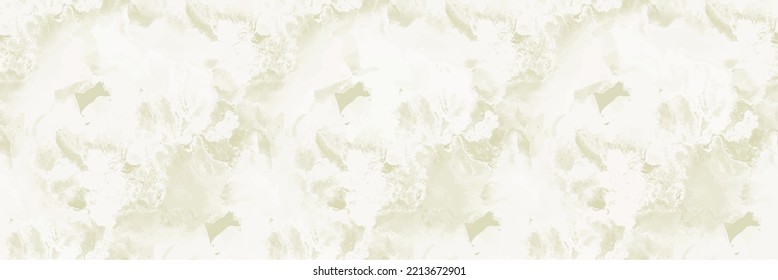 Fluid Yellow Granite. Beige Marble Pattern. White Abstract Watercolor. Light Marble Background. Beige Water Color Marble Wall. White Tile Floor. Light Alcohol Ink Watercolor. Vector Seamless Template