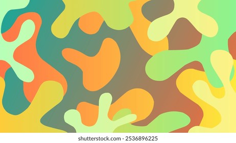 Ilustración vectorial de fondo de fluidez con gradiente colorido