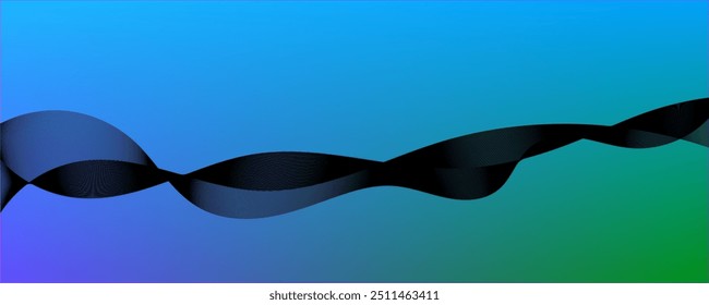 Fluidity and Motion in Neon Abstract Waveform