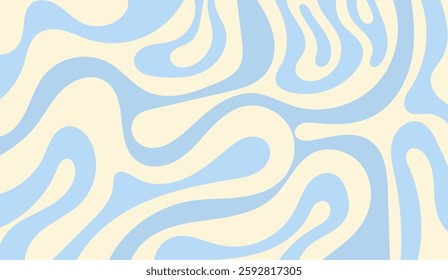 Fluidity in pastel shades, A captivating dance of light blue and cream forms an abstract, swirling texture, evoking a sense of calm and rhythmic movement