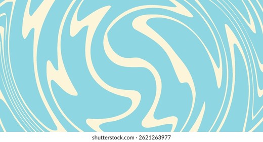 Fluidez em tons pastel, Uma dança cativante de azul claro e creme forma um abstrato. eps moderno 10