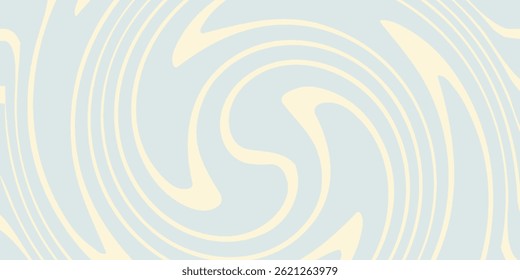 Fluidez em tons pastel, Uma dança cativante de azul claro e creme forma um abstrato.