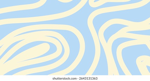 Fluidity in pastel shades, A captivating dance of light blue and cream forms an abstract, swirling texture, evoking a sense of calm and rhythmic movement
