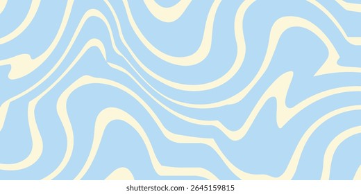 Fluidez em tons pastel, Uma dança cativante de azul claro e creme forma um abstrato, 