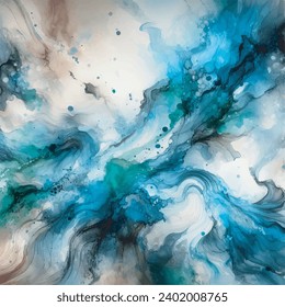 Fluidity and Spontaneity watercolour abstract background