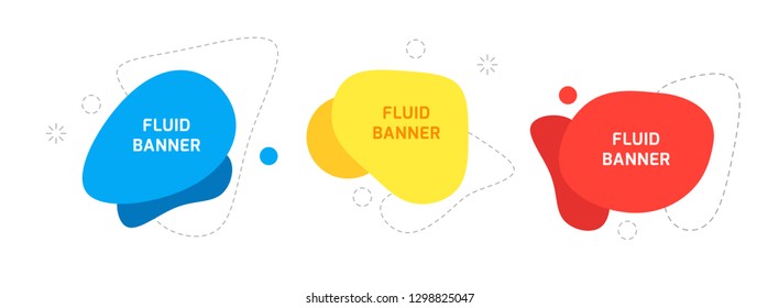 Fluid/liquid banner design