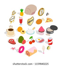 Flunkey icons set. Isometric set of 25 flunkey vector icons for web isolated on white background