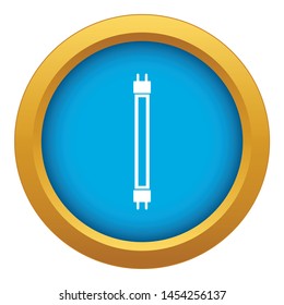Fluorescence lamp icon blue vector isolated on white background for any design