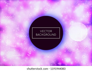 Fluorescent background with liquid neon shapes. Purple fluid. Luminous cover with bauhaus gradient. Graphic template for flyer, ui, magazine, poster, banner and app. Retro fluorescent background.