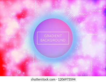 Fluorescent background with liquid neon shapes. Purple fluid. Luminous cover with bauhaus gradient. Graphic template for brochure, banner, wallpaper, mobile screen. Vibrant fluorescent background.