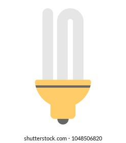 
A fluorescent bulb icon design
