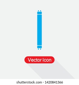 Fluorescent Bulb Icon Vector Illustration Eps10