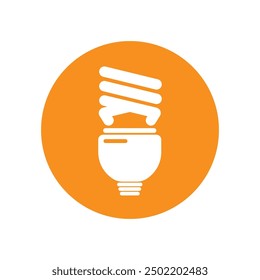 fluorescent bulbs icon vector illustration logo design
