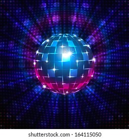 Fluorescent disco ball