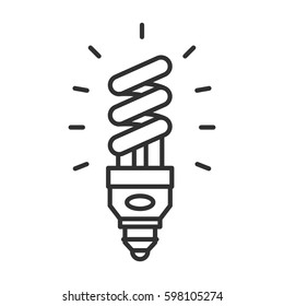 Fluorescent energy saving lamp and light beams