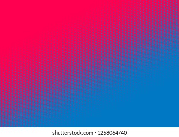 Fluorescent Gradient Abstract Background. Duotone Texture. Stars. Red And Blue. Vector Illustration