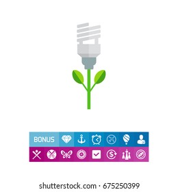 Fluorescent lamp flower