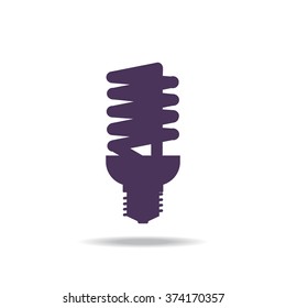 fluorescent lamp.  icon