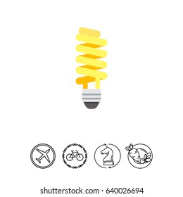 Fluorescent lamp icon