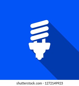 Fluorescent Lamp icon with shadow , sign design