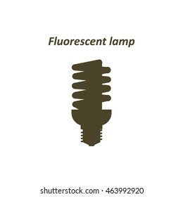 Fluorescent Lamp Icon Vector