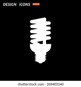 fluorescent lamp. icon. vector design