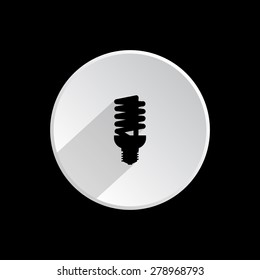 fluorescent lamp. icon. vector design