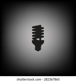 fluorescent lamp. icon. vector design