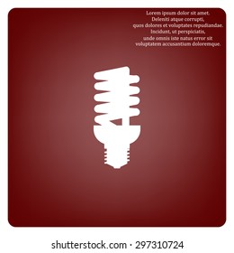 fluorescent lamp. icon. vector design