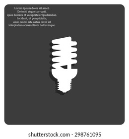fluorescent lamp. icon. vector design