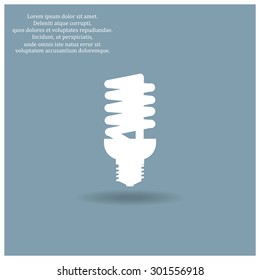 fluorescent lamp. icon. vector design